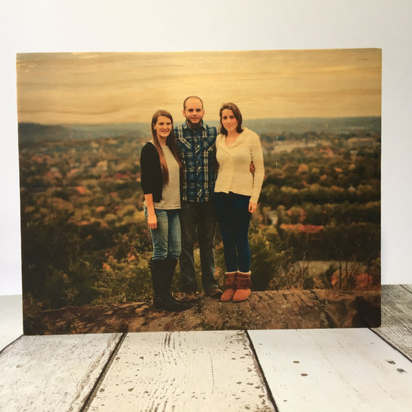 8x10" Custom Wood Photo Block